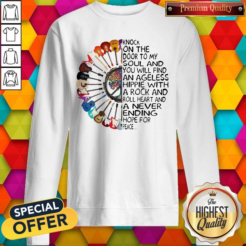 Hippie Guitar Knock On The Door To My Soul Shirt
