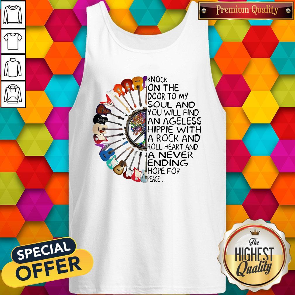 Hippie Guitar Knock On The Door To My Soul Shirt