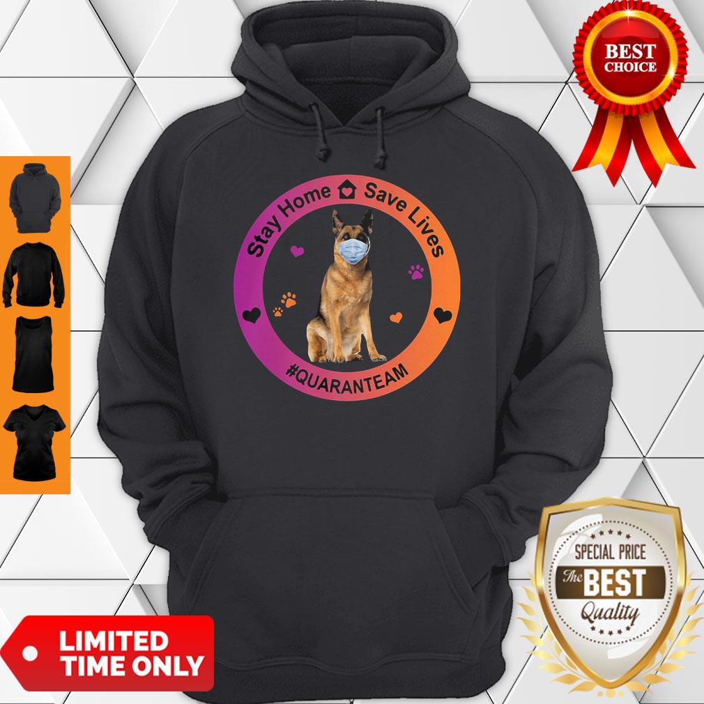 German Shepherd Stay Home Save Lives Quaranteam Covid19 Shirt