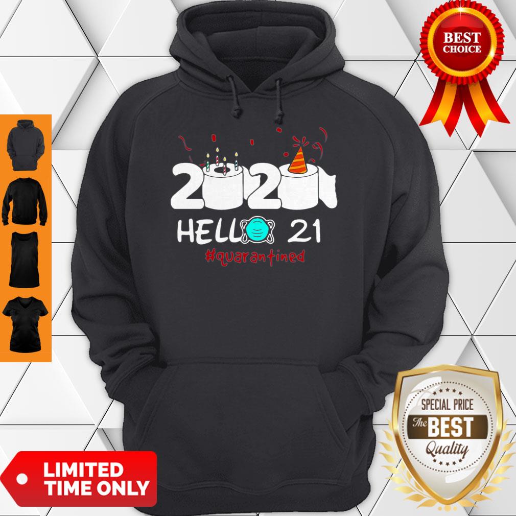 2020 Hello 21 Toilet Paper Birthday Cake Quarantined Coronavirus Shirt