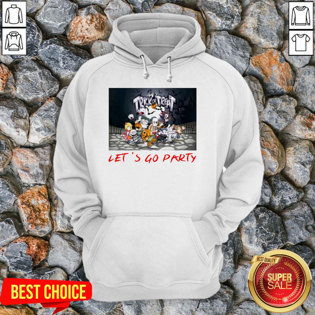 Horror Characters Trick Or Treat Let’s Go Party Shirt