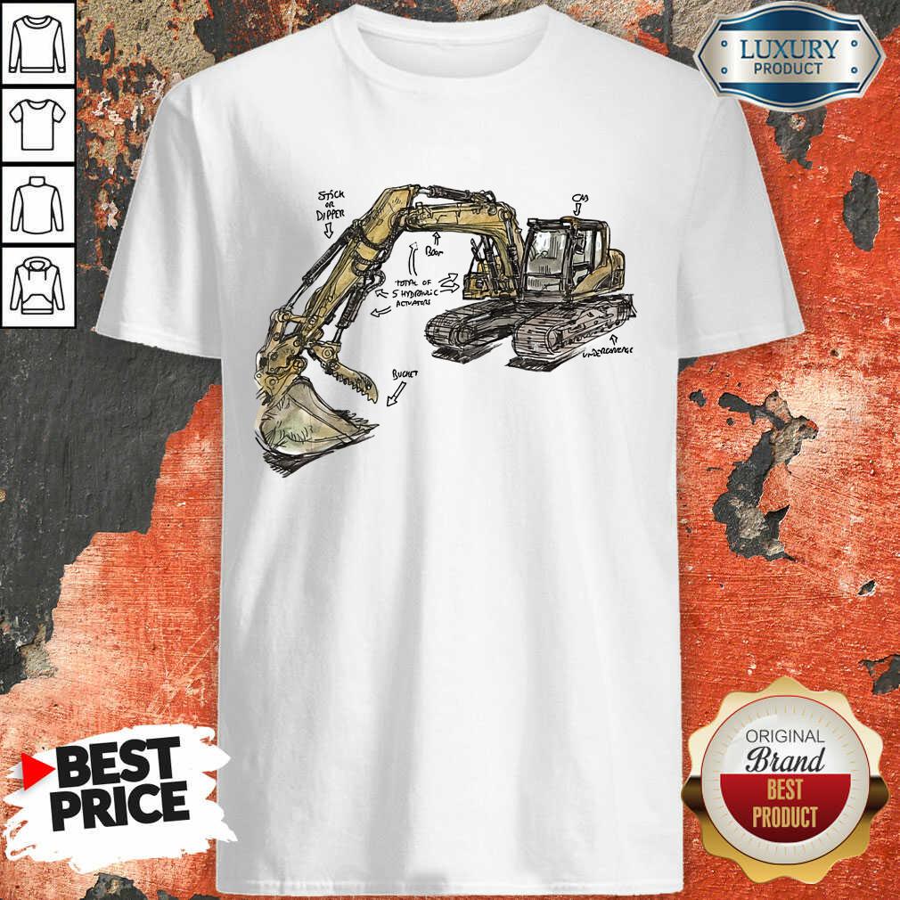 Hot Excavator Anatomy Shirt