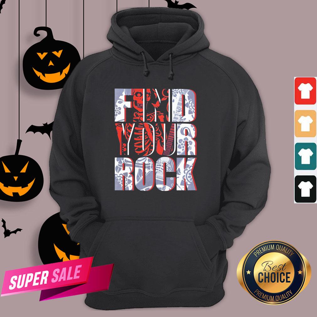 Hot Find Your Rock Skeleton Halloween Shirt