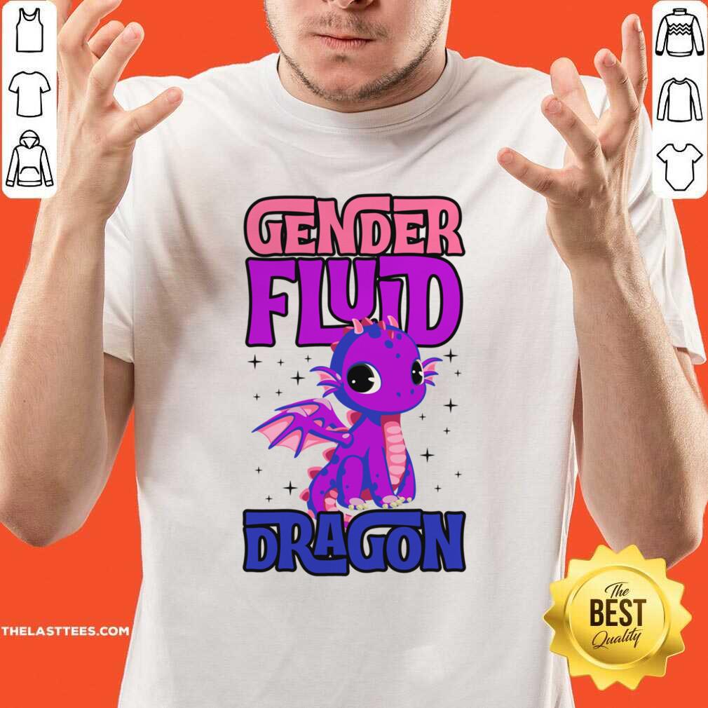 Hot Genderfluid Dragon Genderqueer Genderfluid Pride Flag Gift Shirt
