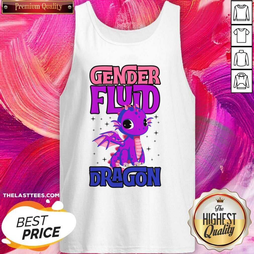 Hot Genderfluid Dragon Genderqueer Genderfluid Pride Flag Gift Shirt