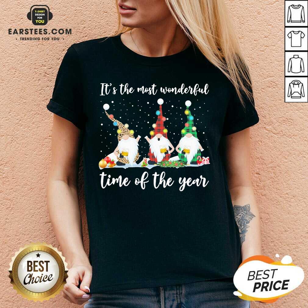 Hot Gnomes Light Its The Most Wonderful Time Of The Year Christmas Shirt