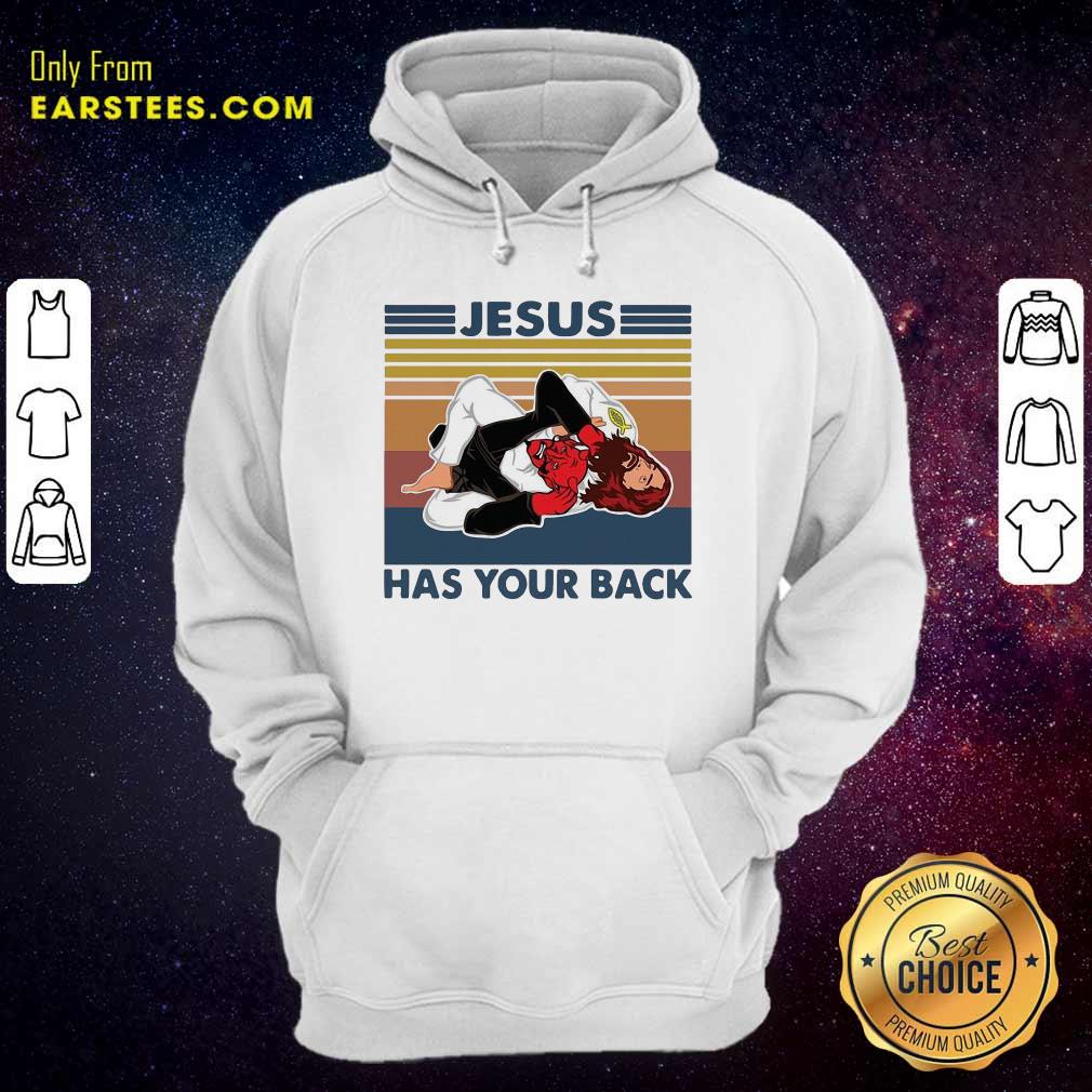 Hot Jiu Jitsu Jesus Has Your Back Vintage Shirt