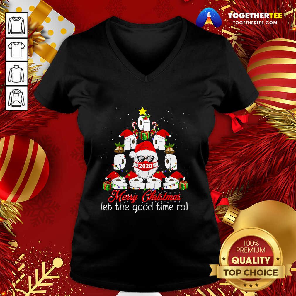 hot-merry-christmas-let-the-good-time-roll-v-neck.jpg
