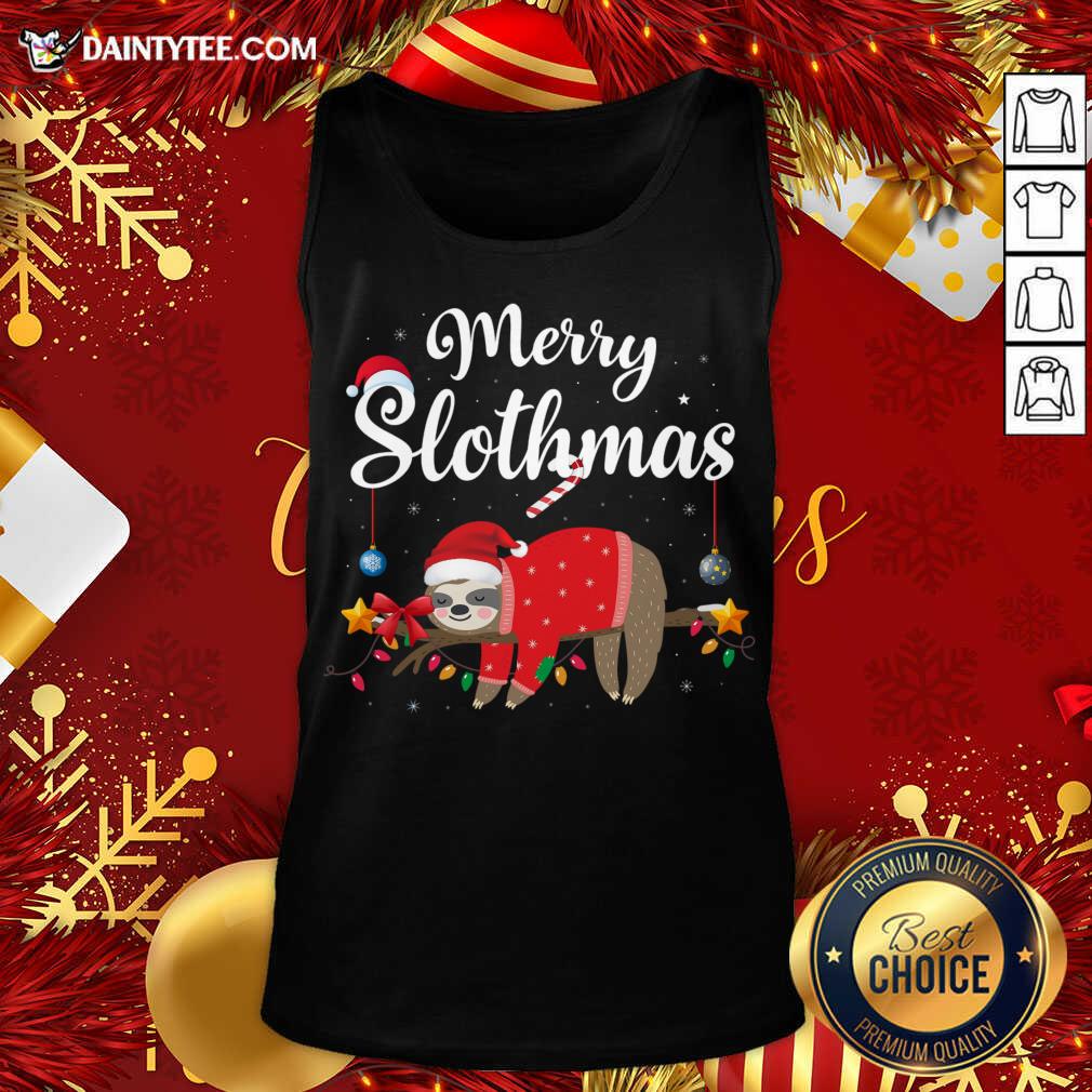 Hot Merry Slothmas Sloth Funny Christmas Shirt