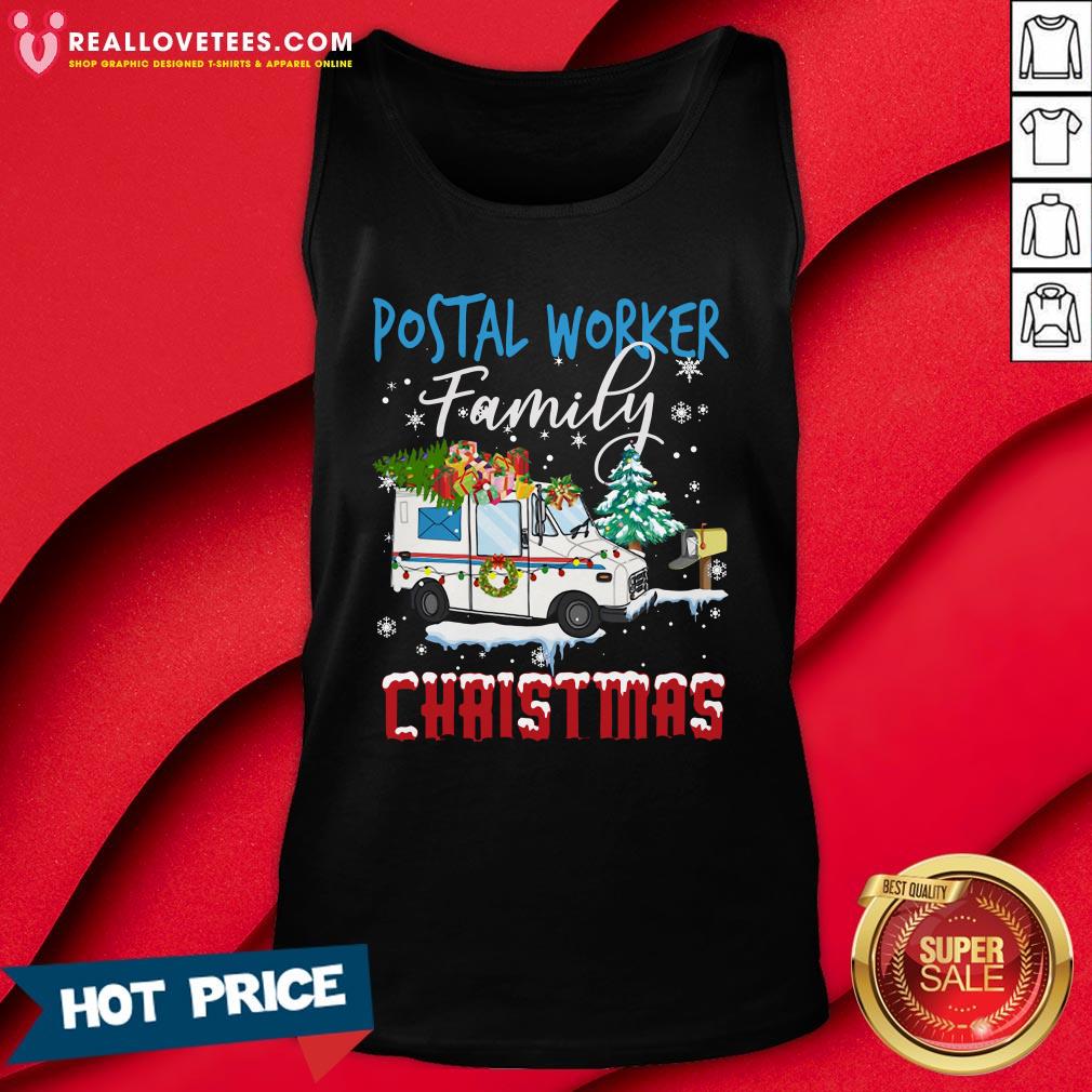 Hot Postal Worker Family Christmas Shirt