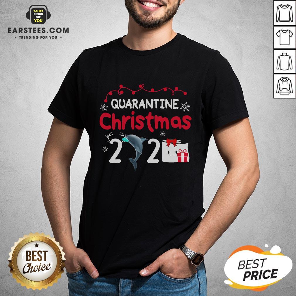 Hot Quarantine Christmas Dolphin Mask Toilet Paper 2020 Shirt