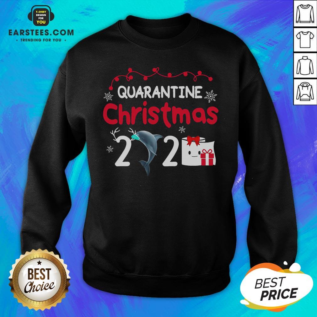 Hot Quarantine Christmas Dolphin Mask Toilet Paper 2020 Shirt