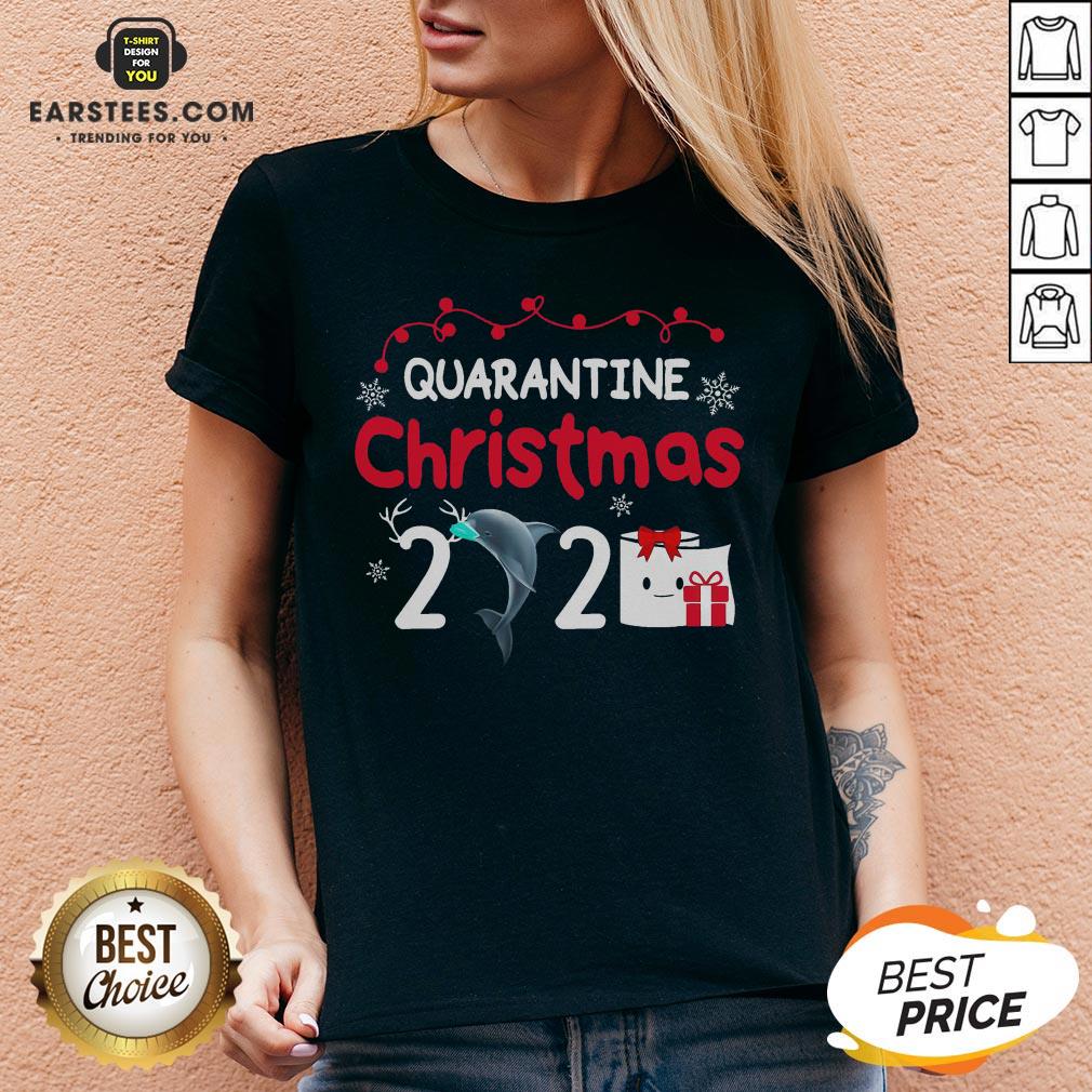 Hot Quarantine Christmas Dolphin Mask Toilet Paper 2020 Shirt