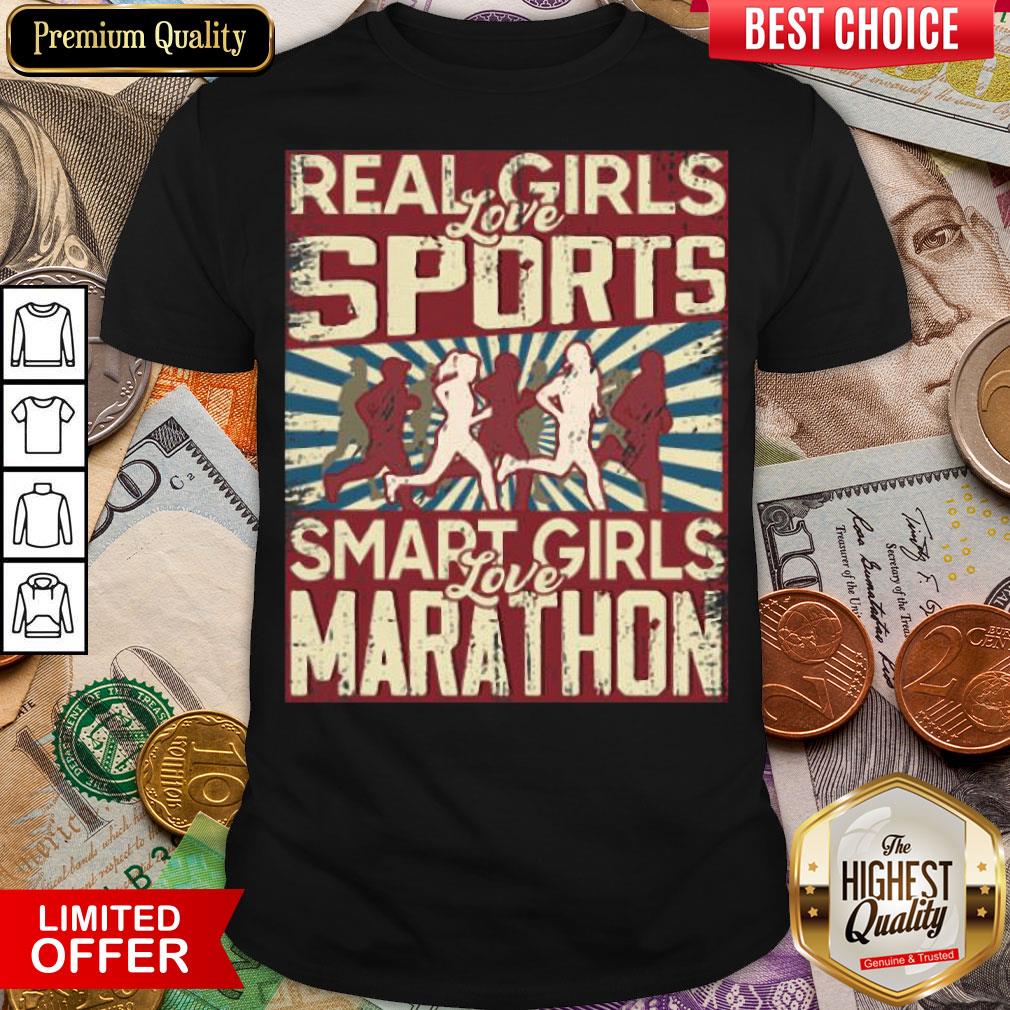 Hot Real Girls Love Sports Smart Girls Love Marathon 2020 Shirt