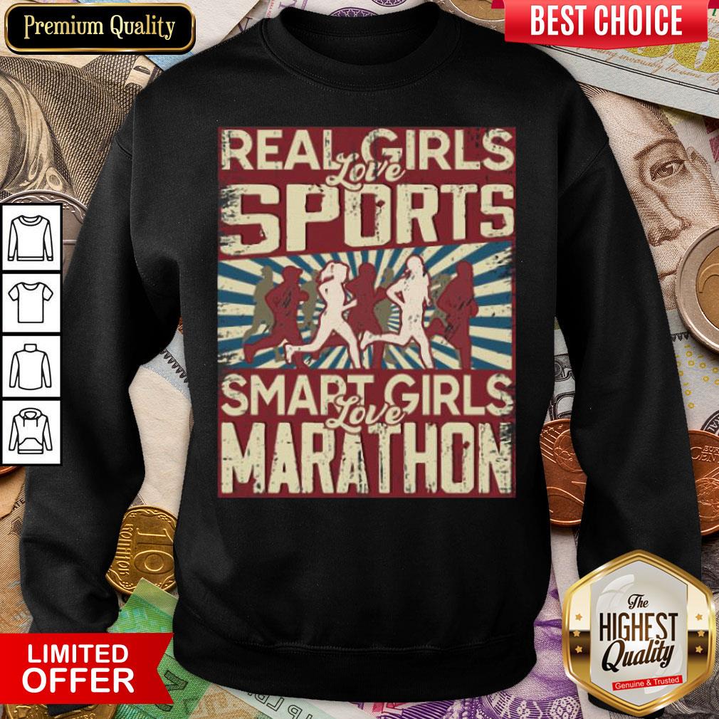 Hot Real Girls Love Sports Smart Girls Love Marathon 2020 Shirt