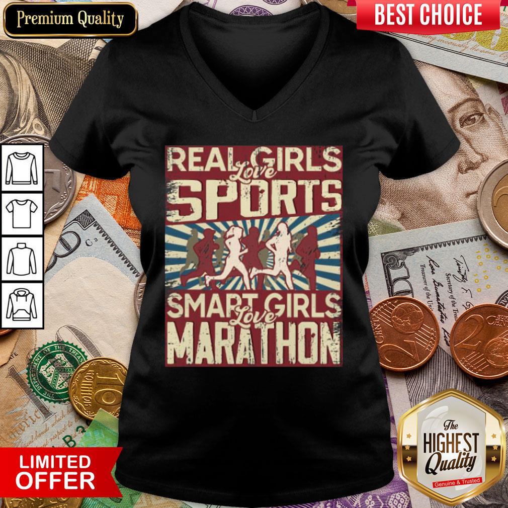 Hot Real Girls Love Sports Smart Girls Love Marathon 2020 Shirt