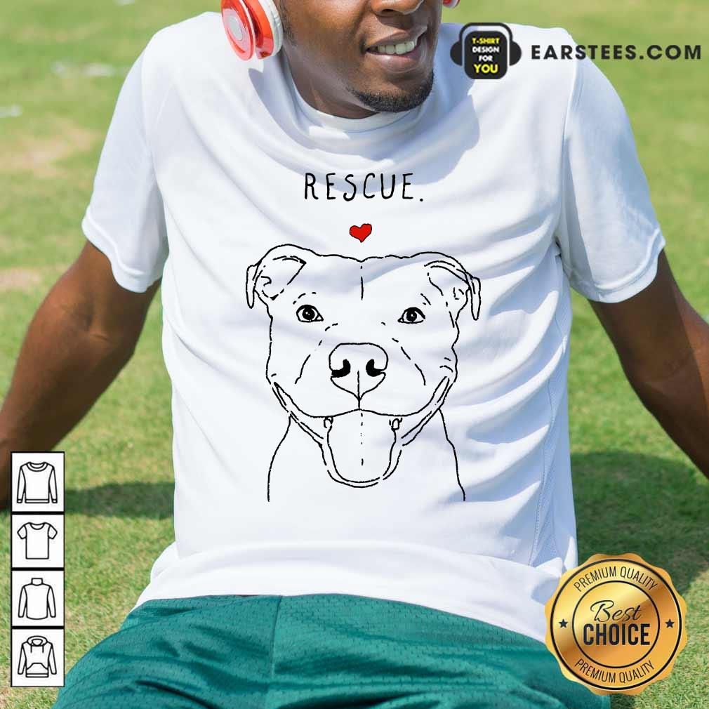 Hot Rescue Love Smiling Pit Bull Shirt