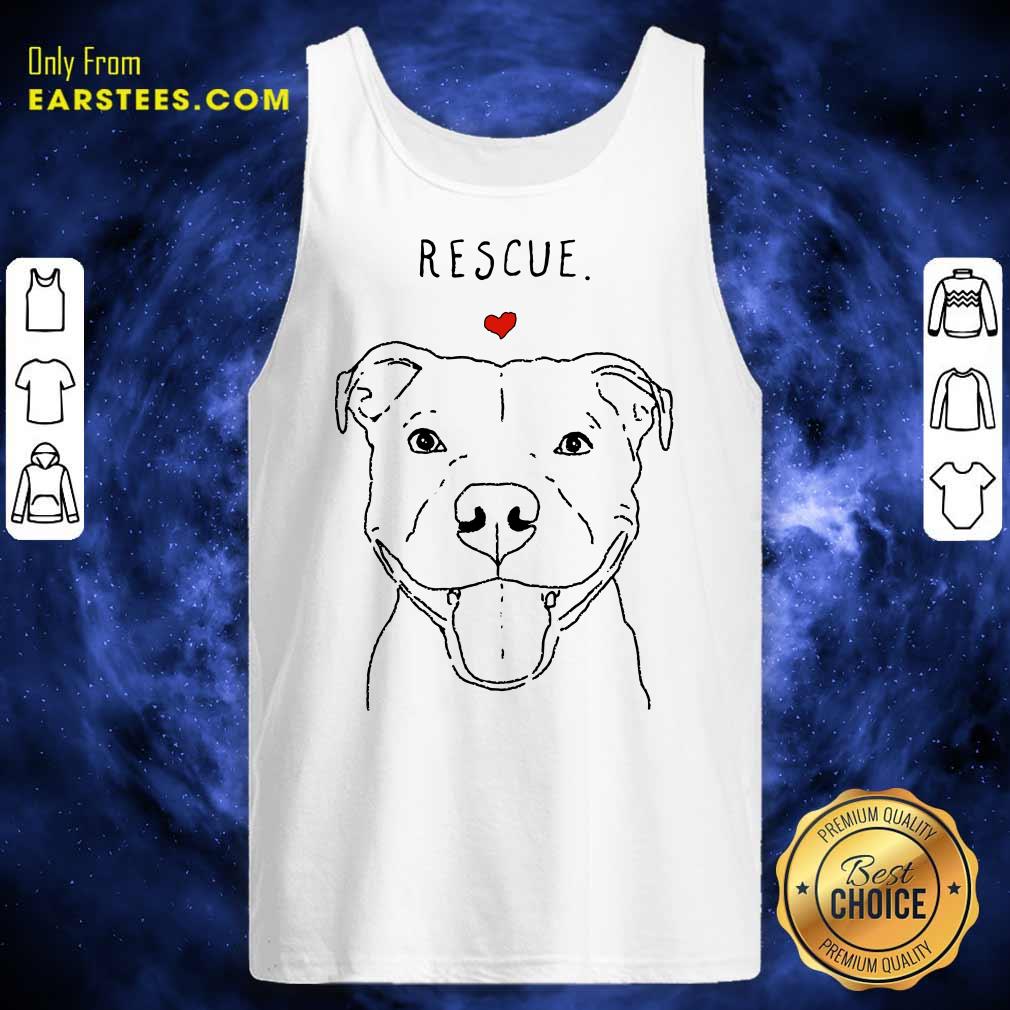 Hot Rescue Love Smiling Pit Bull Shirt