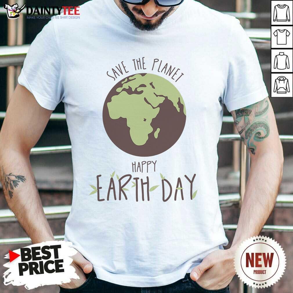 Hot Save The Planet Kids Happy Earth Day Shirt