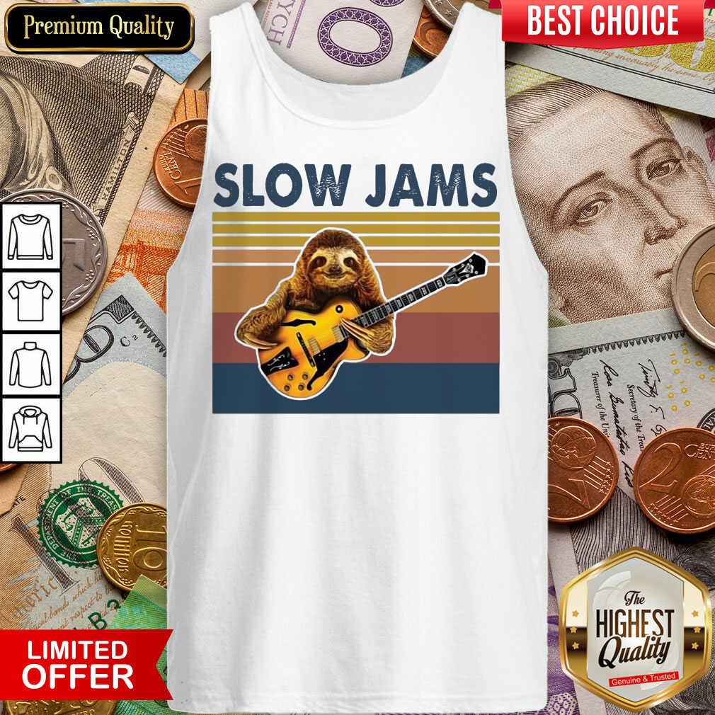 Hot Sloth Playing Guitar Slow Jams Vintage 06 Shirt