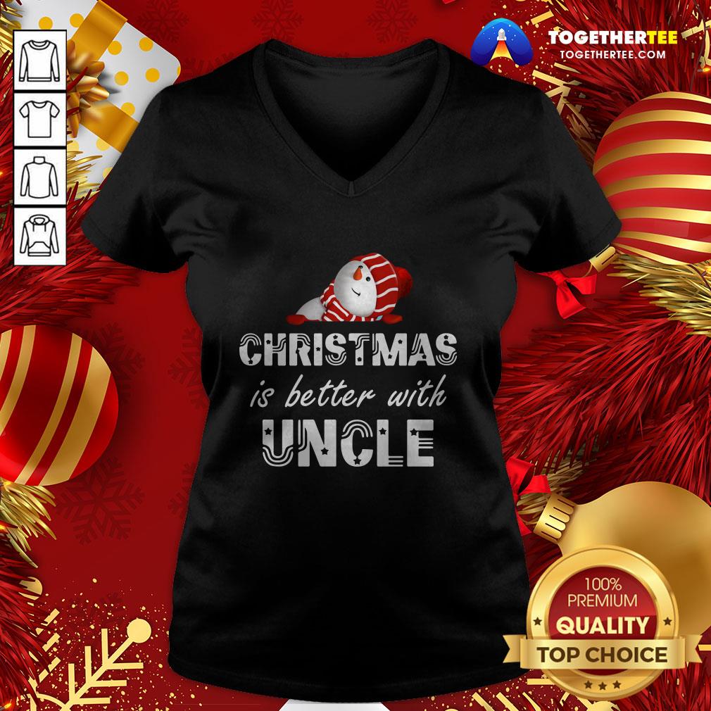 Hot Snowman Christmas Is Better With Uncle Shirt