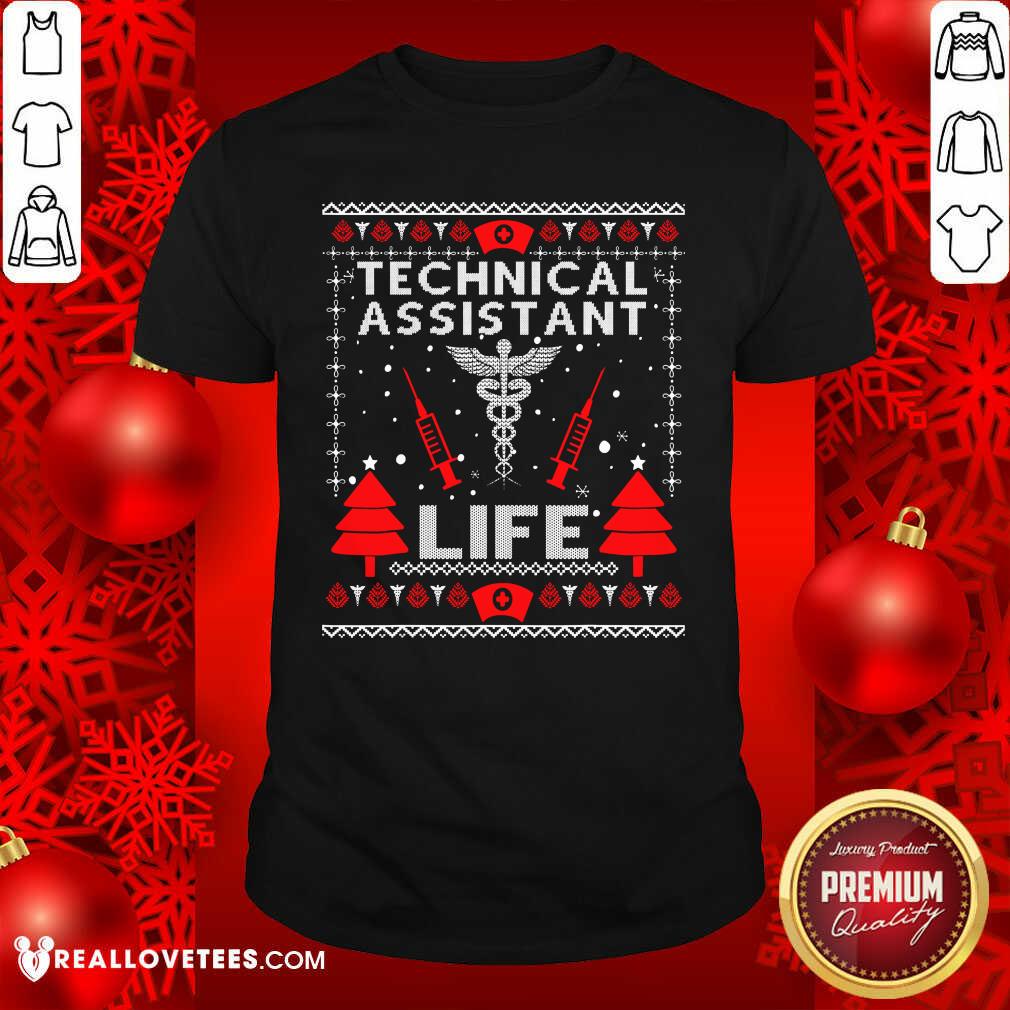 Hot Teaching Assistant Life Cute Gift Ugly Christmas Medical Shirt