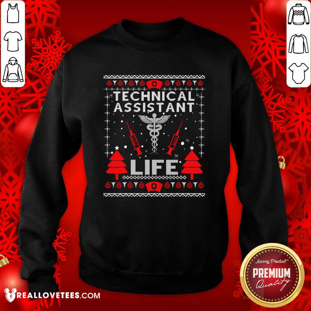 Hot Teaching Assistant Life Cute Gift Ugly Christmas Medical Shirt