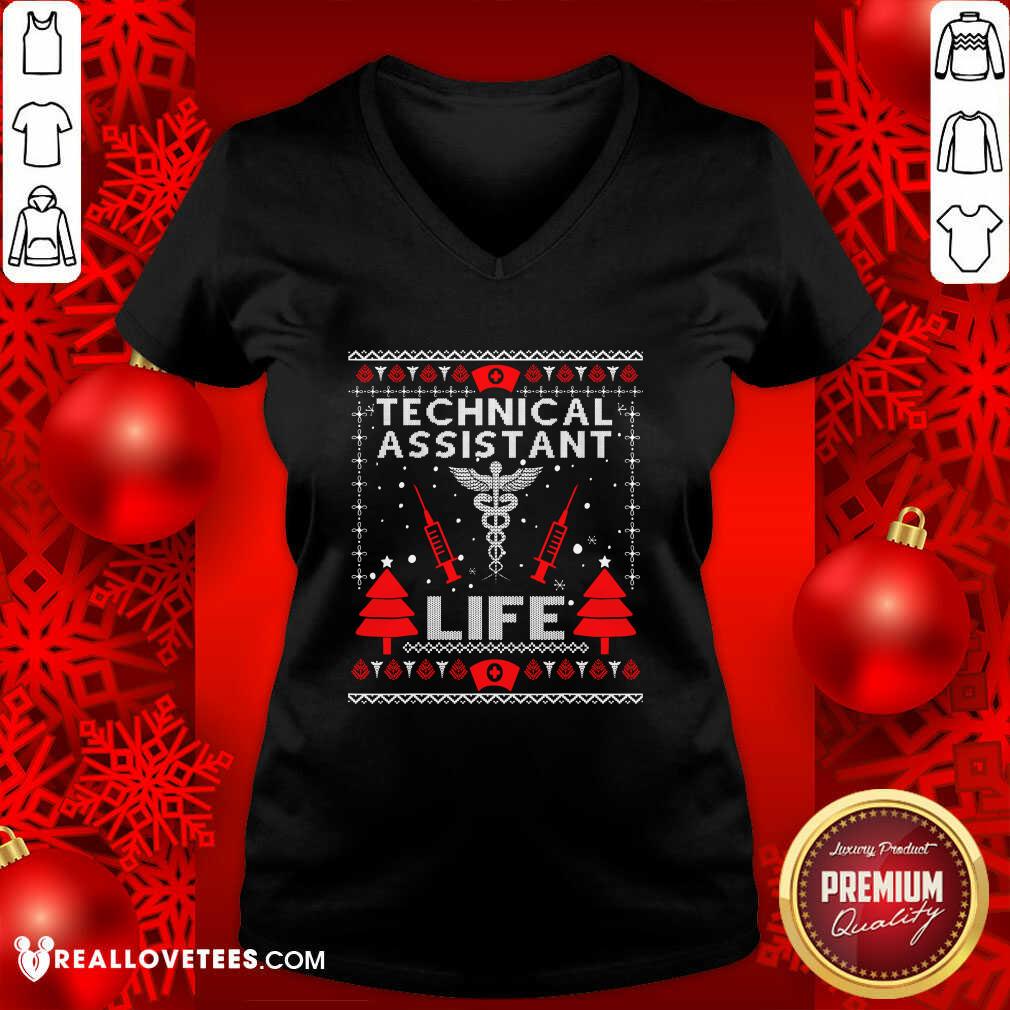 Hot Teaching Assistant Life Cute Gift Ugly Christmas Medical Shirt