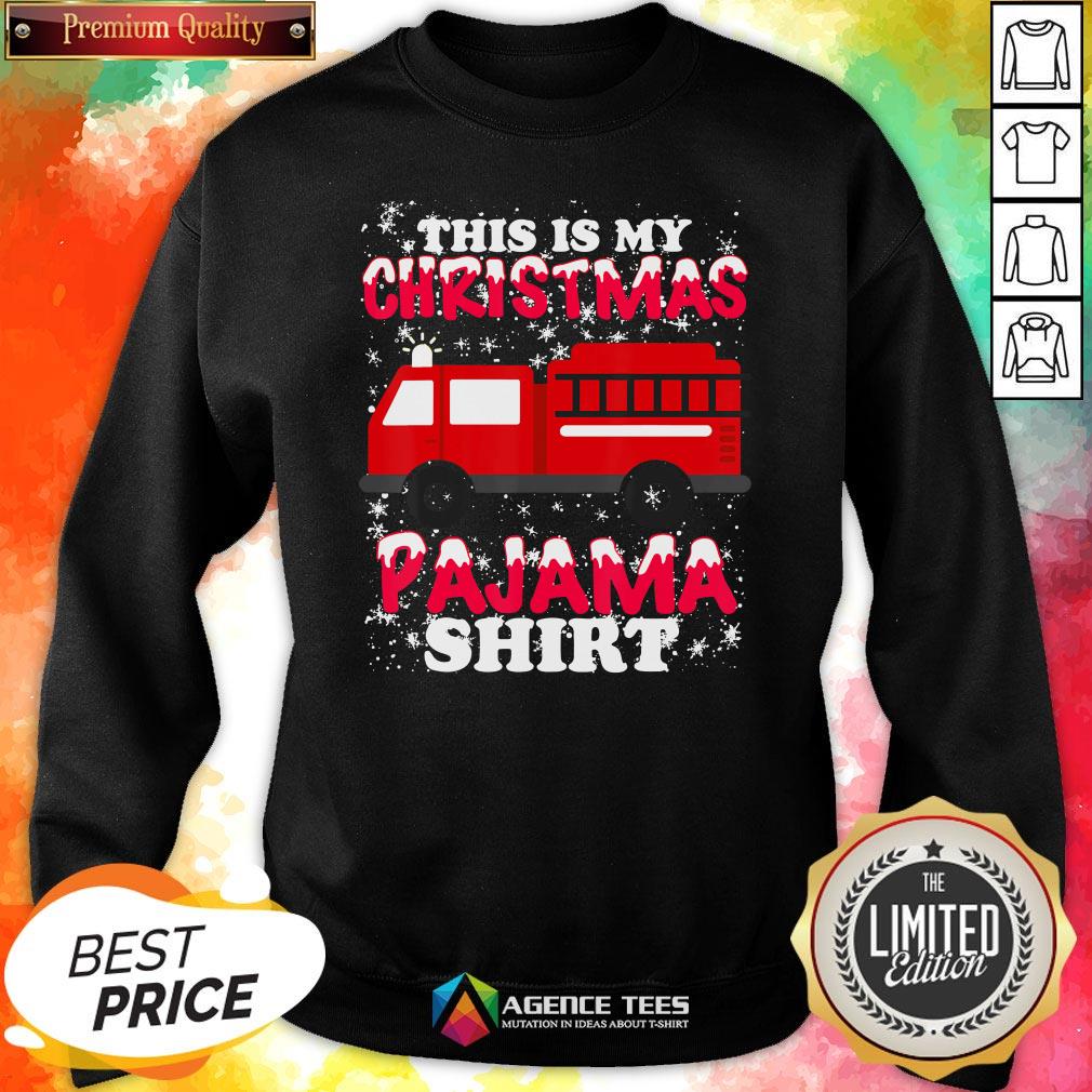 Hot This Is My Christmas Pajama Fire Truck Shirt