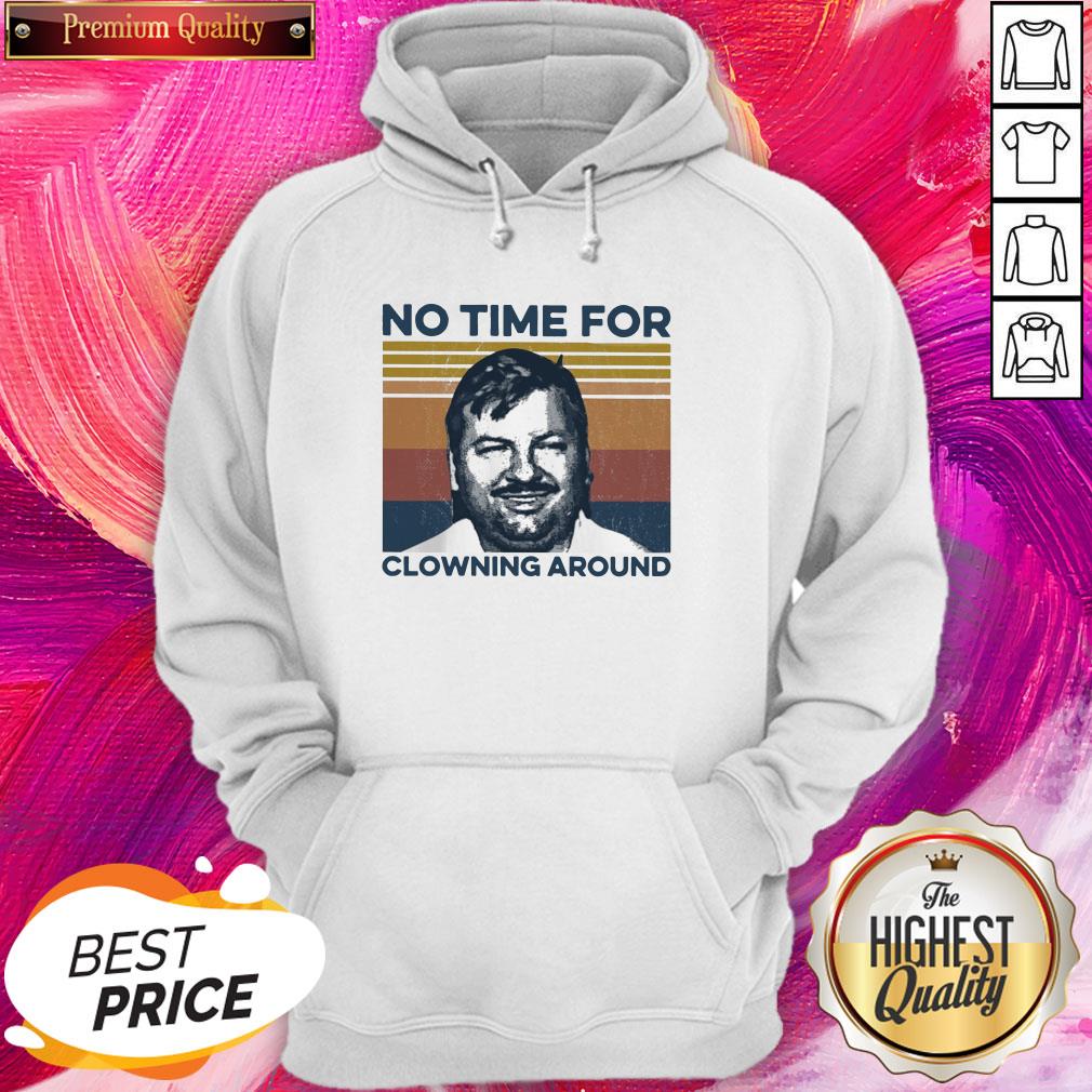 Hot True Crime No Time For Clowning Around Vintage Retro Shirt