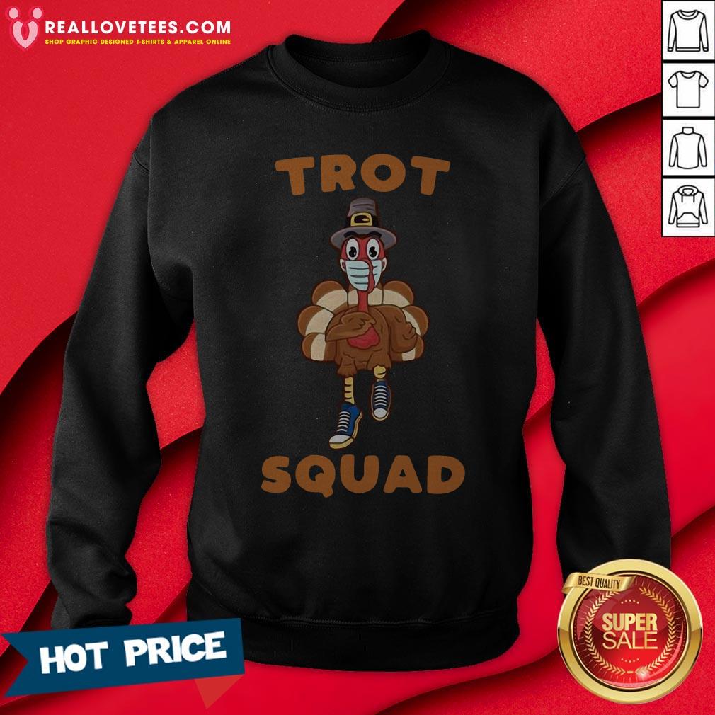 Hot Turkey Trot Face Wearing A Mask Thanksgiving 2020 Shirt