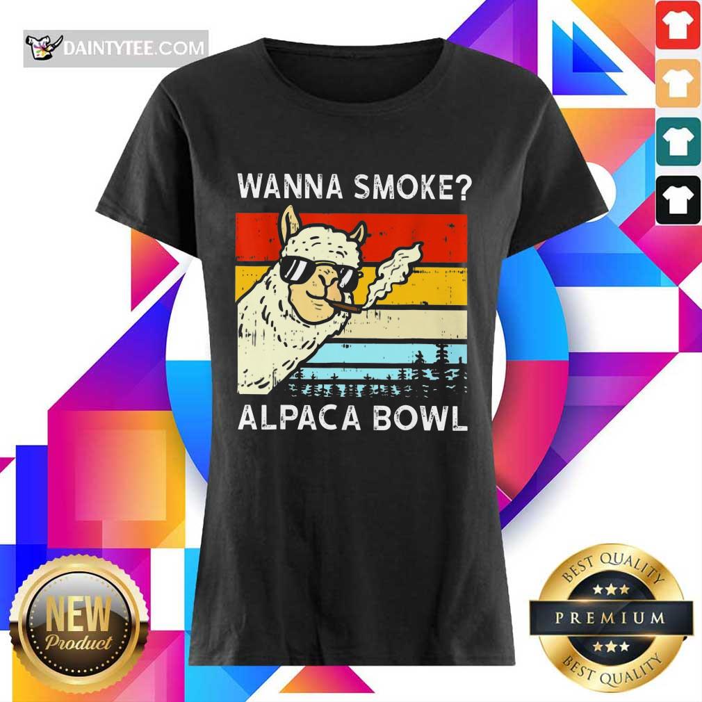 Hot Wanna Smoke Alpaca Bowl Vintage Shirt