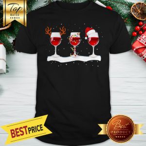 Red Wine Merry Christmas Shirt