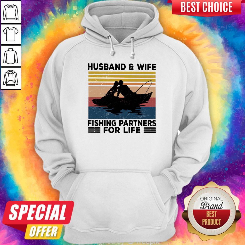 Husband And Wife Fishing Partners For Life Vintage Shirt