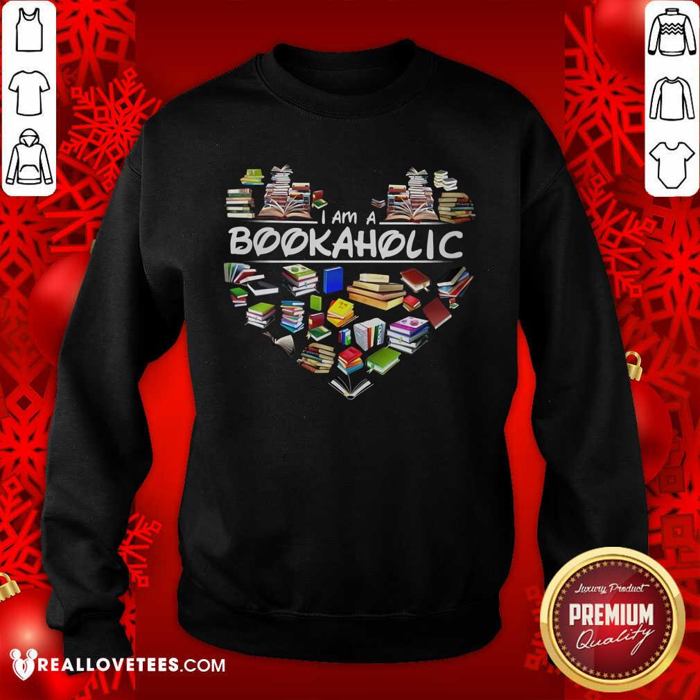 I Am A Bookaholic Heart Shirt