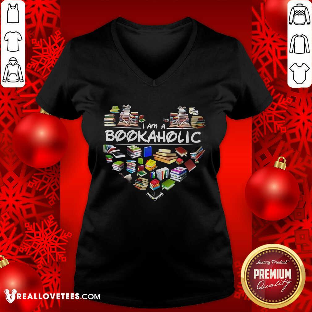 I Am A Bookaholic Heart Shirt