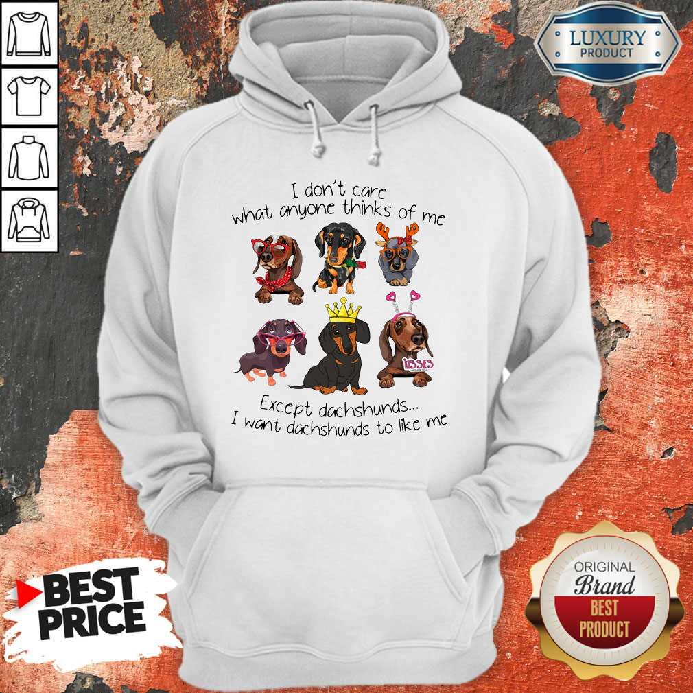I Don't Care What Anyone Thinks Of Me Except Dachshunds Shirt