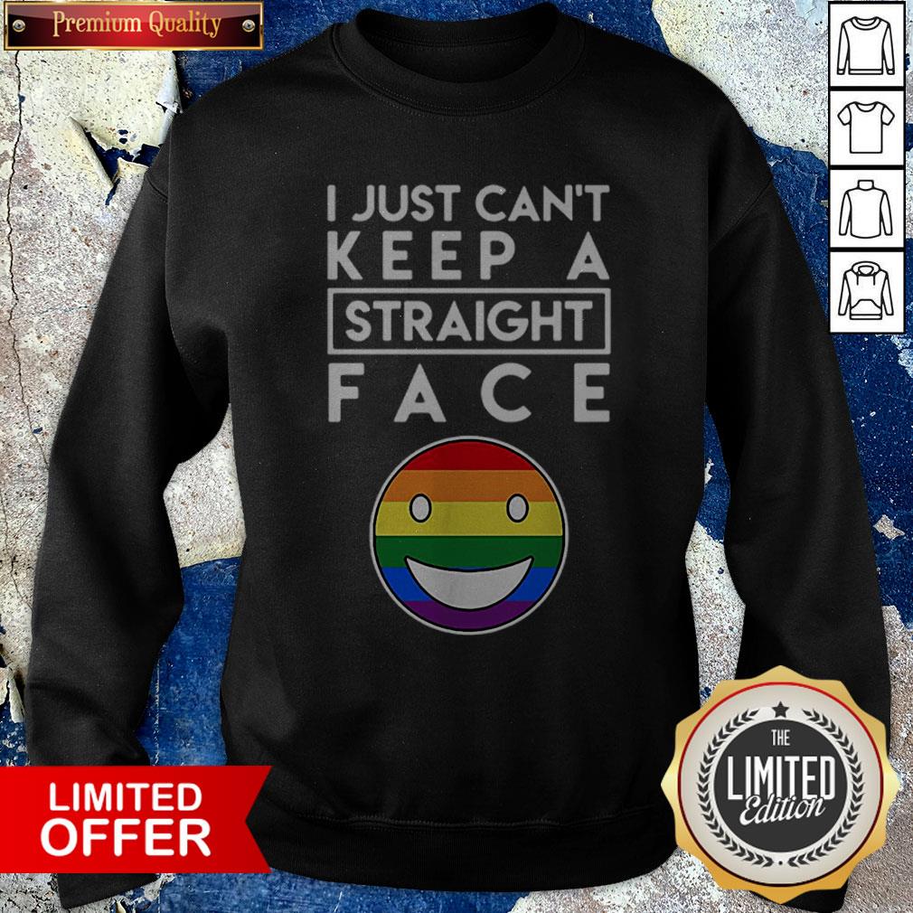 I Just Can’t Keep A Straight Face LGBT Shirt