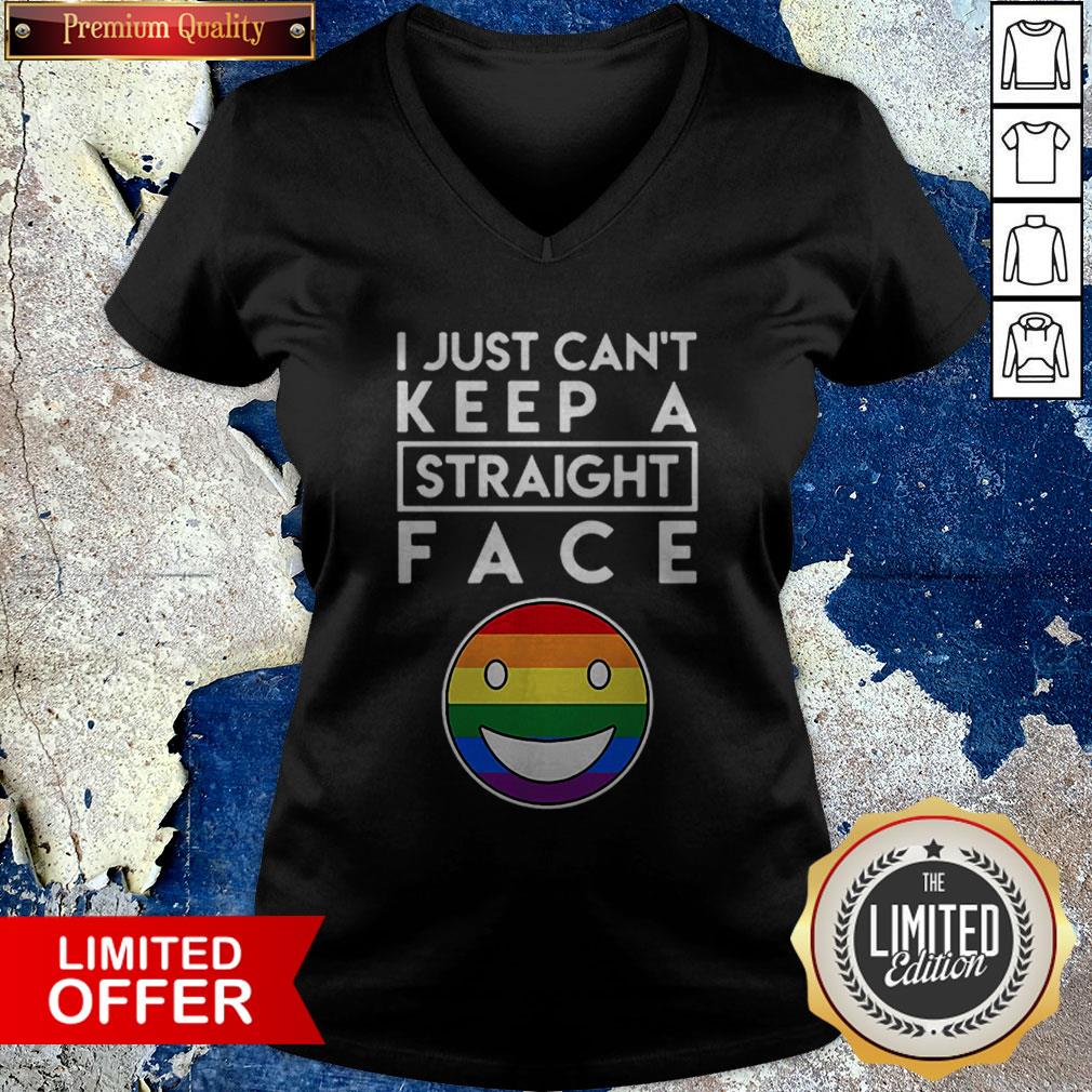 I Just Can’t Keep A Straight Face LGBT Shirt
