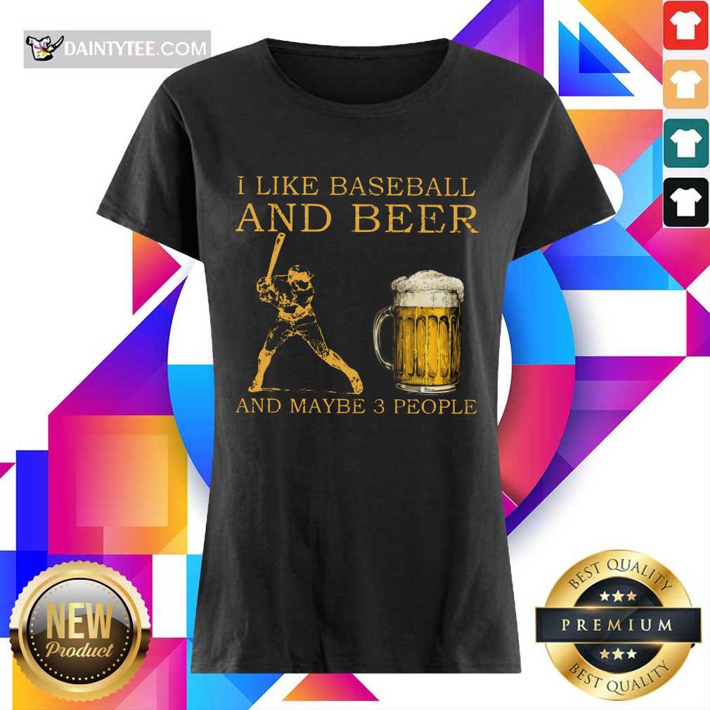 I Like Baseball And Beer Shirt