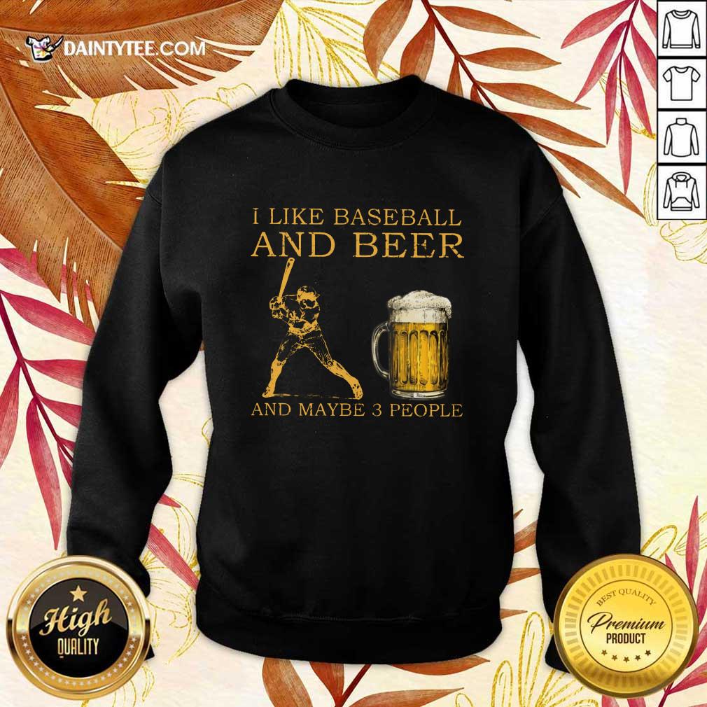 I Like Baseball And Beer Shirt