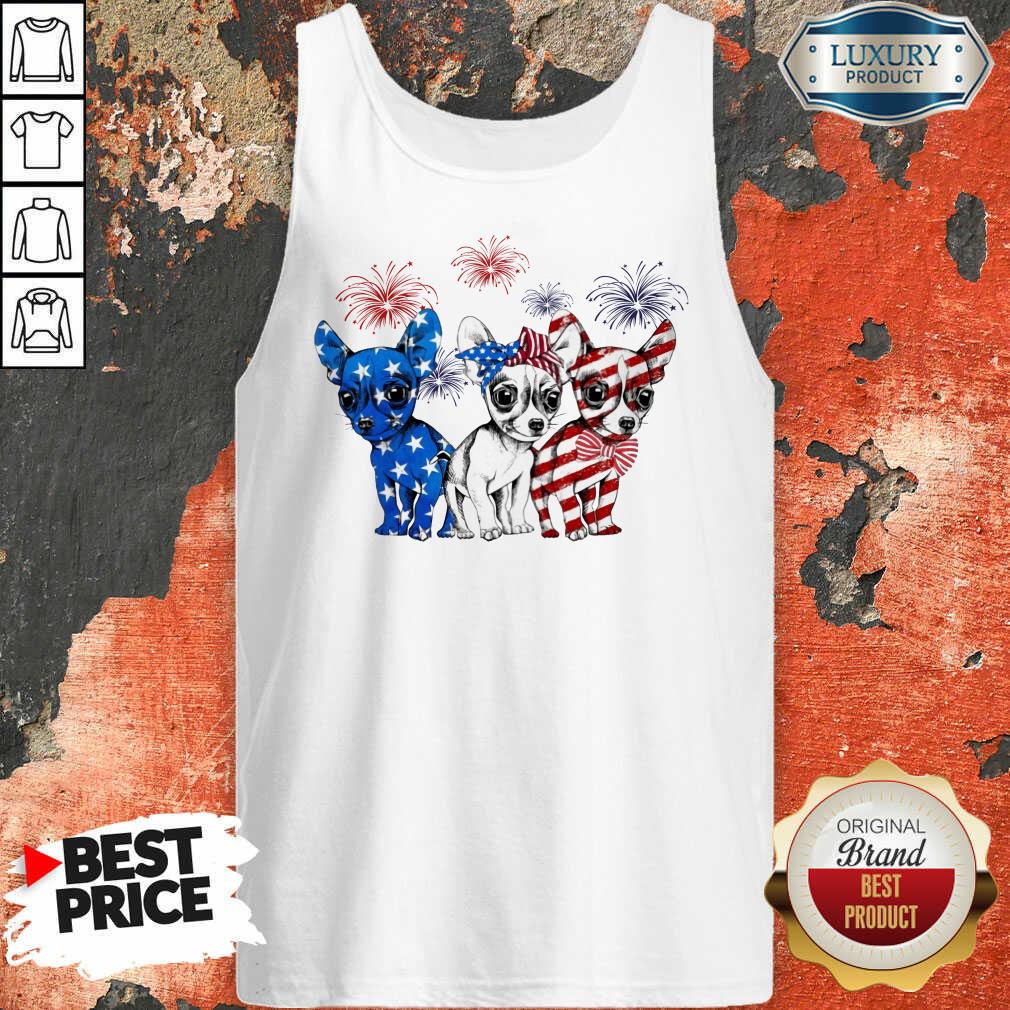 I Love Chihuahua American Flag Shirt