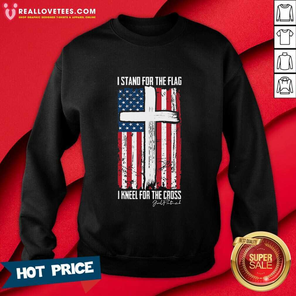 I Stand For The Flag I Kneel For The Cross American Flag Shirt