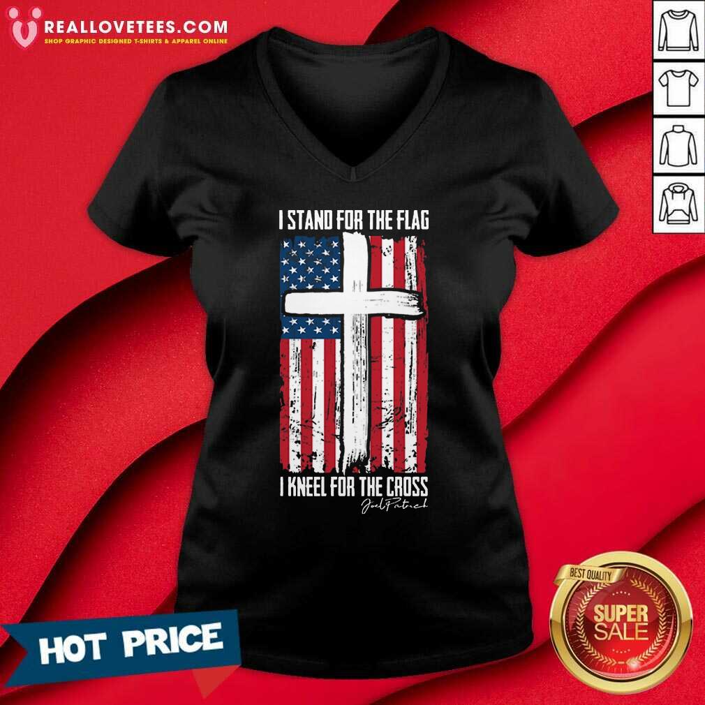 I Stand For The Flag I Kneel For The Cross American Flag Shirt