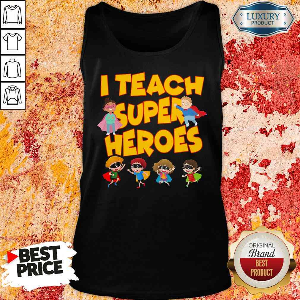 I teach superheroes chibi teacher day shirt