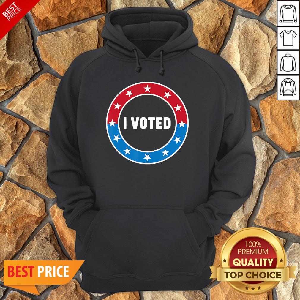 I Voted USA Election 2020 Red White Blue Voting Sticker Shirt