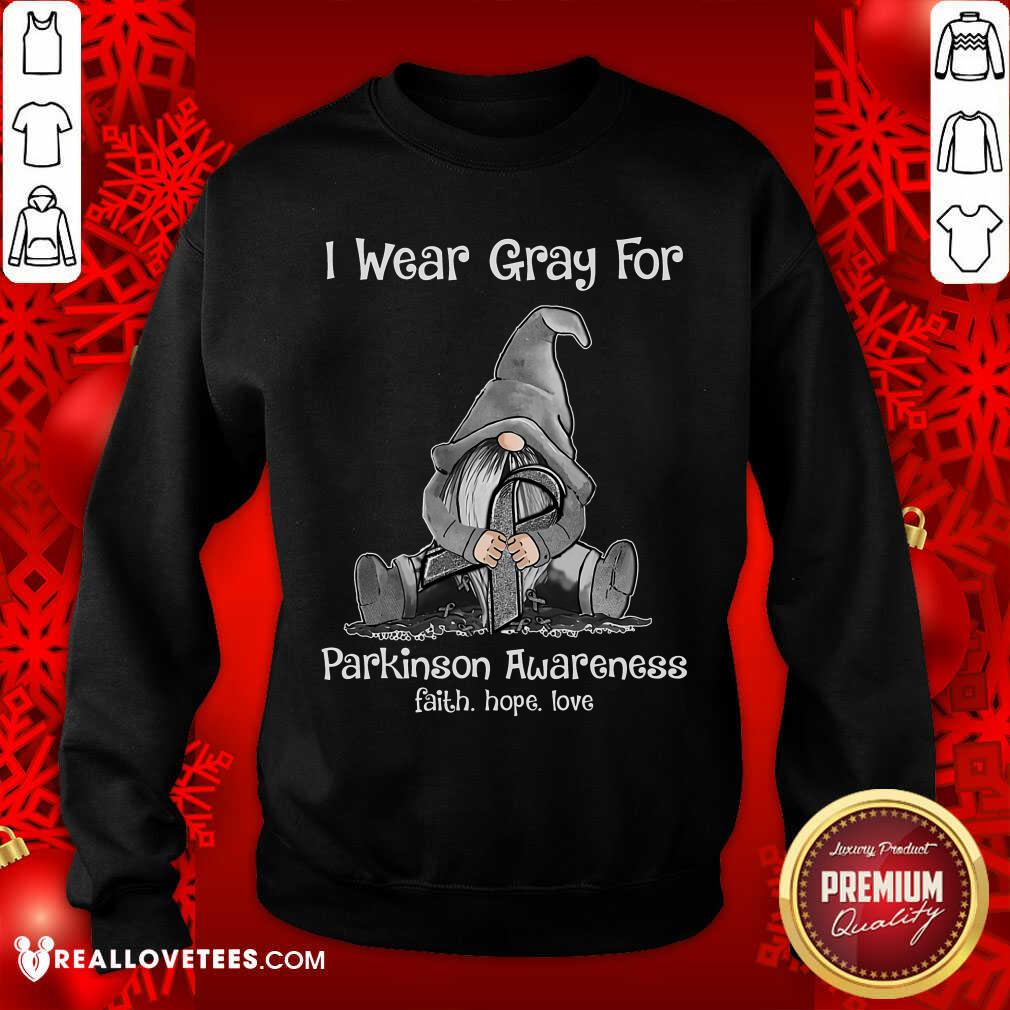 I Wear Gray For Parkinson Awareness Shirt