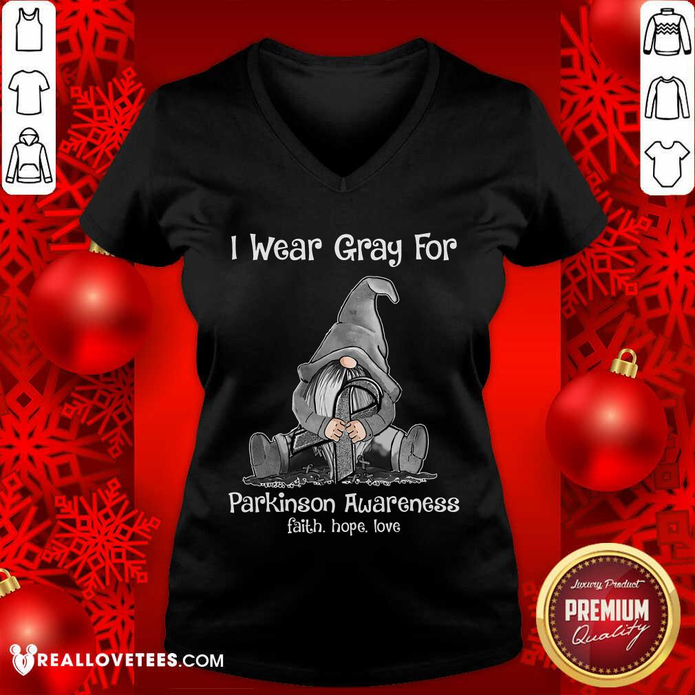 I Wear Gray For Parkinson Awareness Shirt