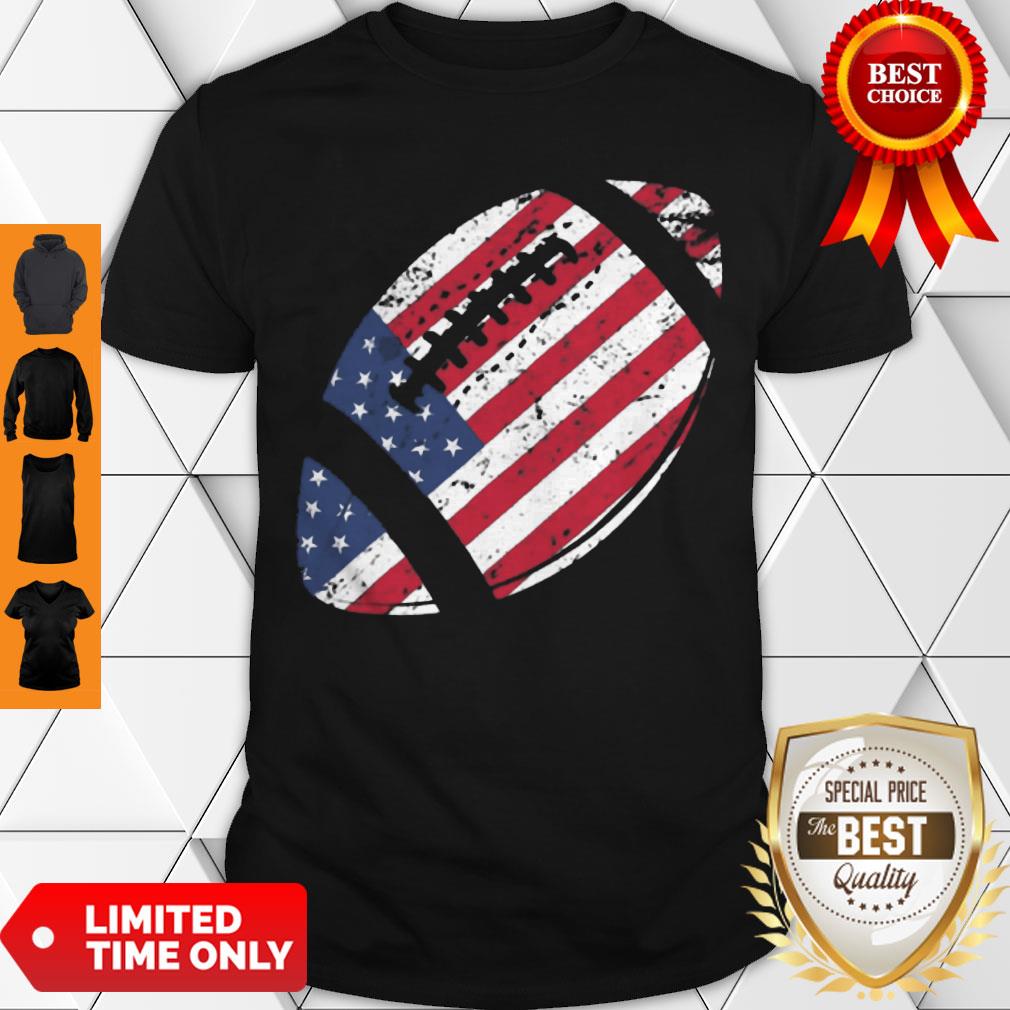 Nice American Football 4th July American Flag Patriotic Shirt