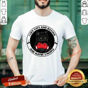 I Like Cats And Boxing And Maybe 3 People Shirt